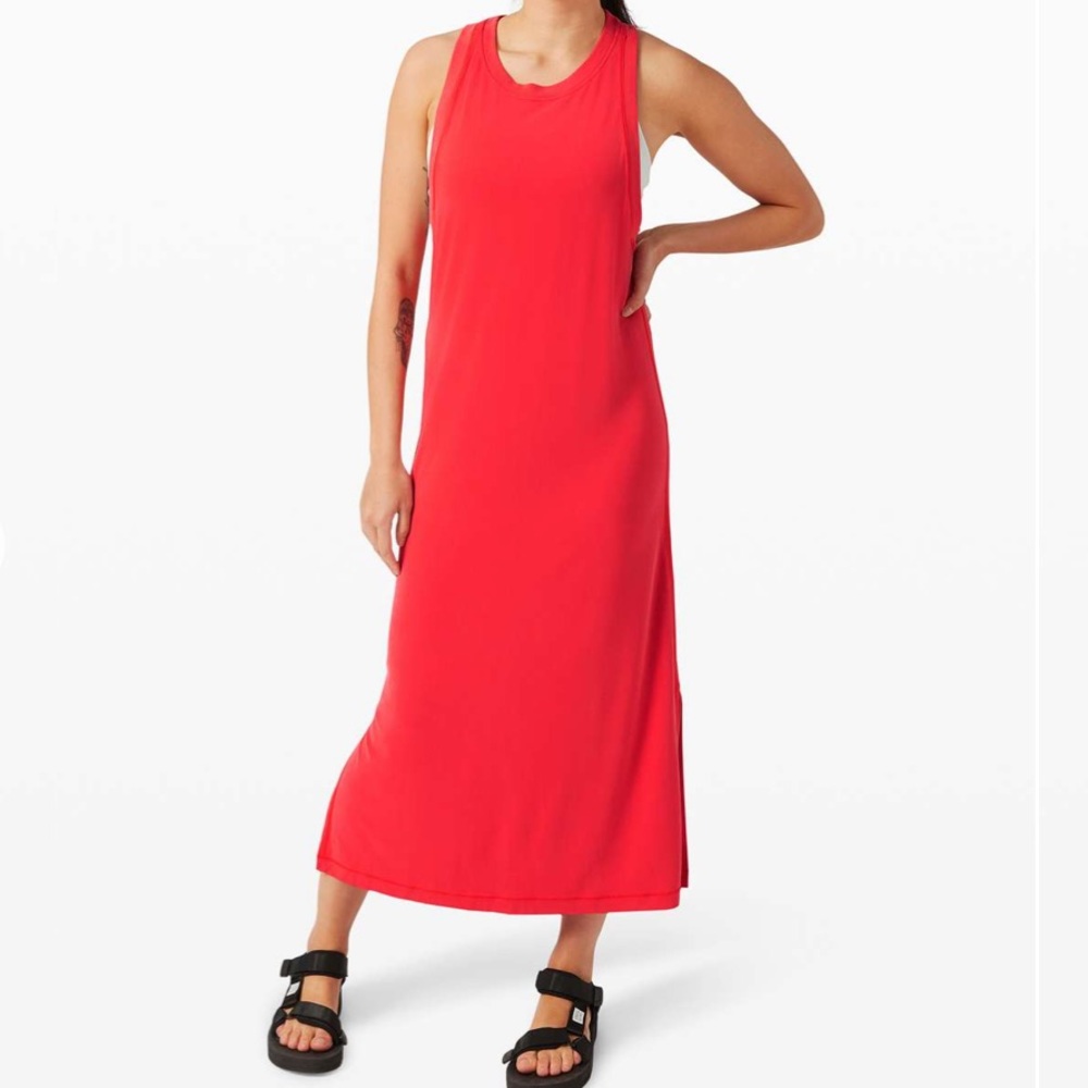 Lululemon Ease Of It All Dress - carnation red